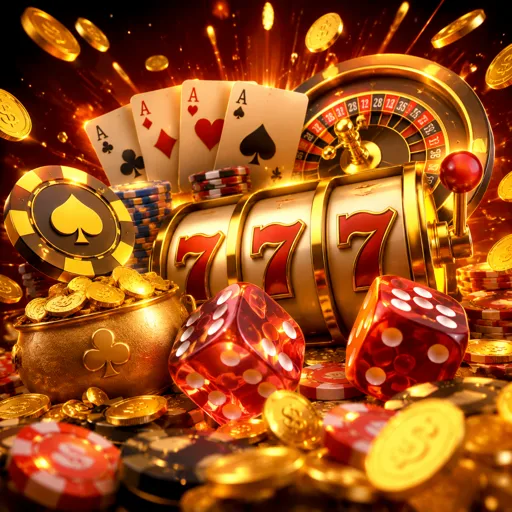 Rolos de slot machine coloridos em close com símbolos alinhados