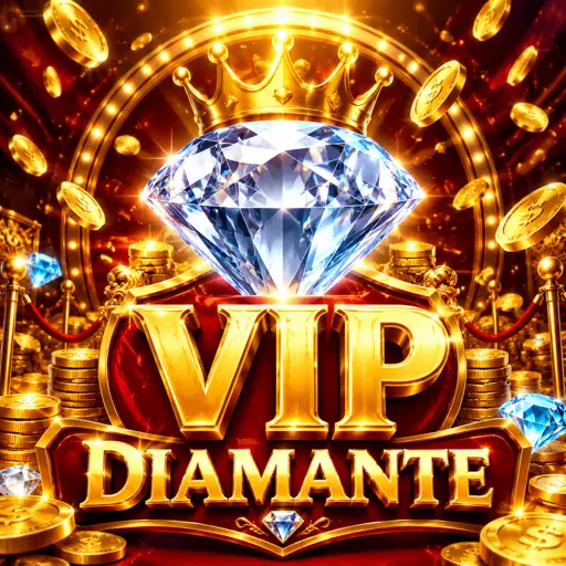 Slot de diamantes com gemas azuis brilhando em cascata
